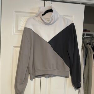 Abercrombie Colorblock mockneck Sweatshirt